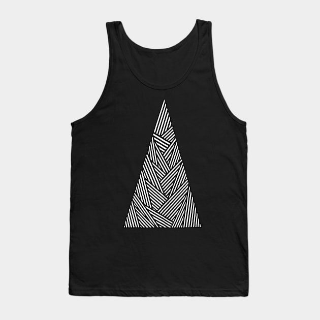 White Triangle Tank Top by ihavethisthingwithtriangles